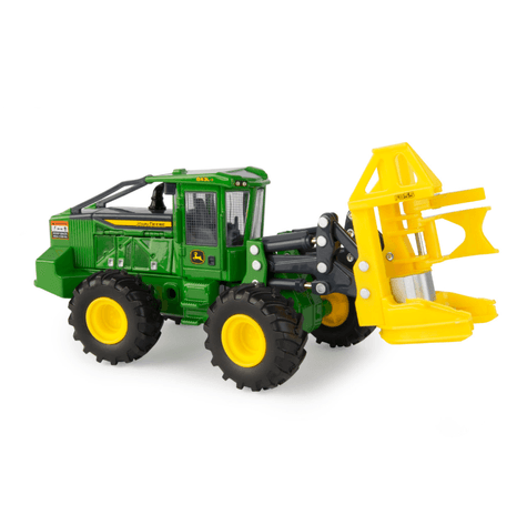 John Deere 843L-II Wheeled Feller Buncher Die-Cast Metal Replica, 1:50 Scale