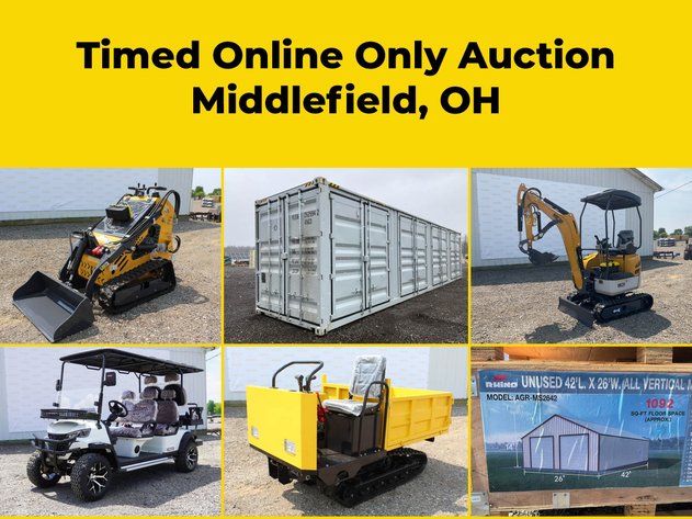 Factory Direct Timed Auction Event - Online Only - 08.20 - Middlefield, OH