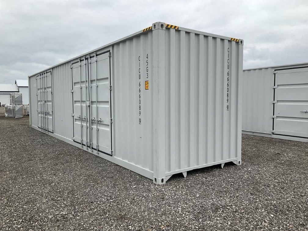 One Trip 40' High Cube 3-Door Shipping Container - Middlebury, IN