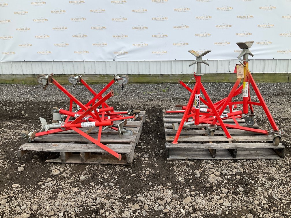 (9) RIDGID VJ-98 & VJ-99 Folding Pipe Stands