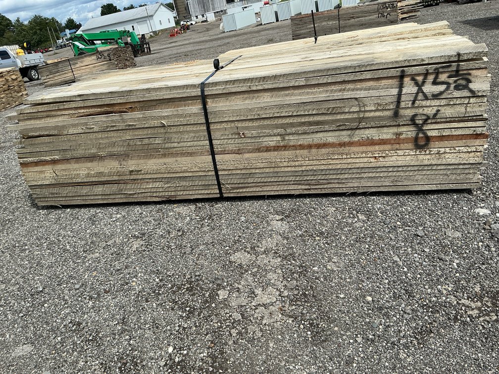 1" x 5 1/2" x 8' Rough-Sawn Lumber Bundle