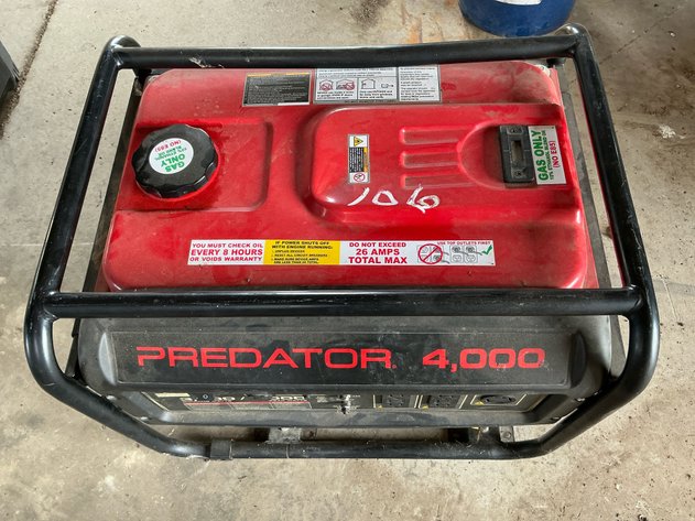 Predator 4000 Peak Watt Portable Generator