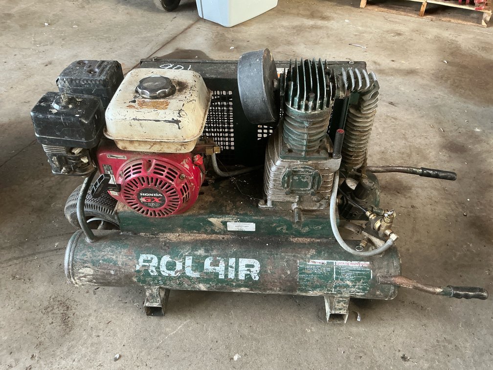 Rolair 4090HK17-0001 Wheelbarrow Air Compressor, Honda GX160 Engine