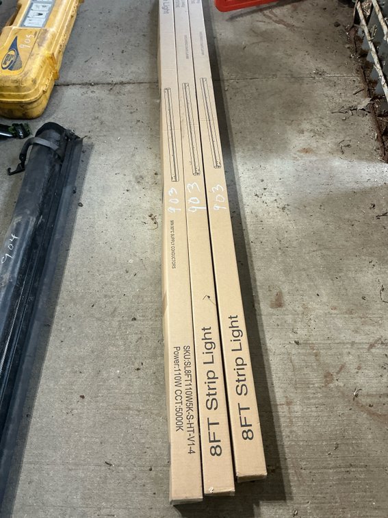 (3) 8' Strip Lights, 110W, 5000K