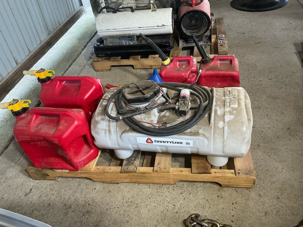 Sprayer Tank, Fuel Cans, Space Heaters, Battery Backup, and More