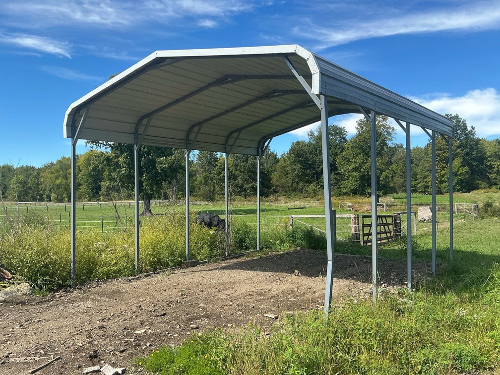 18 x 20 Freestanding Metal Carport Canopy