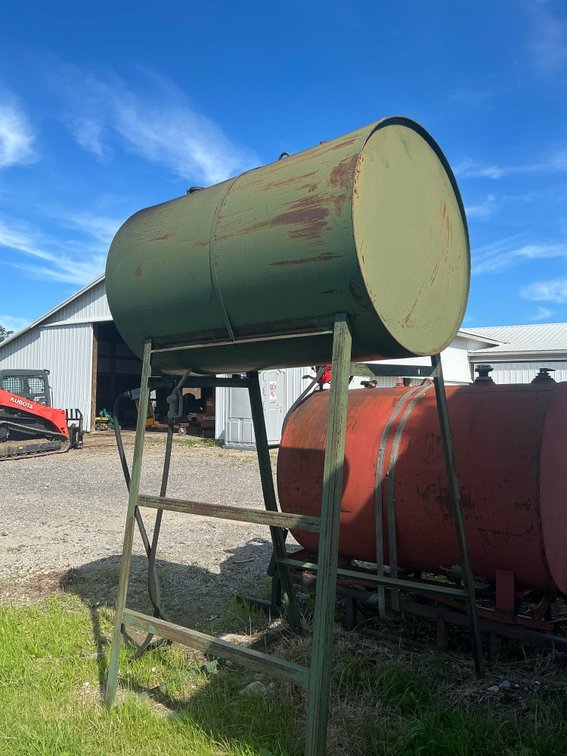 Elevated Fuel Storage Tank on Stand