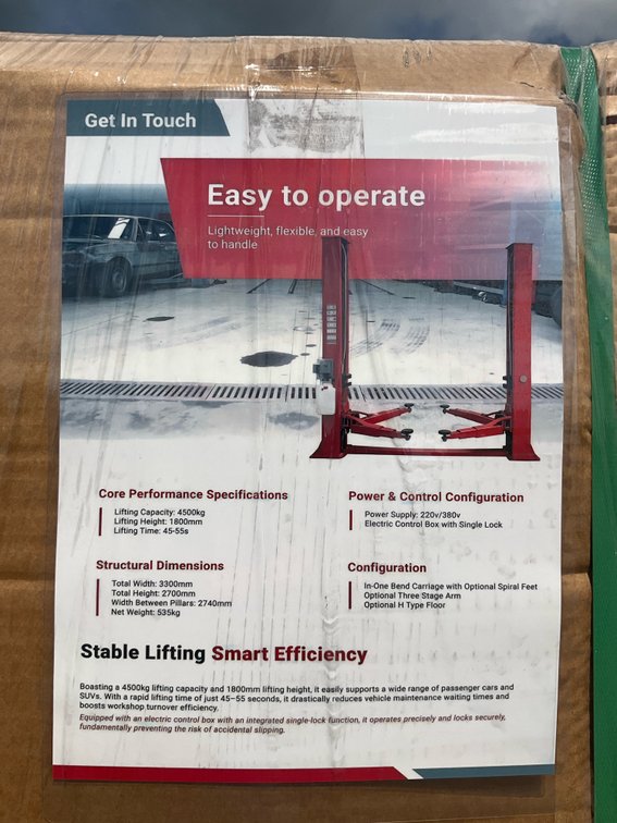 Unused PL 2-Post Automotive Lift - Middlefield, OH