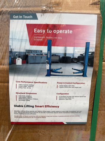 Unused 2-Post Automotive Lift - Middlefield, OH