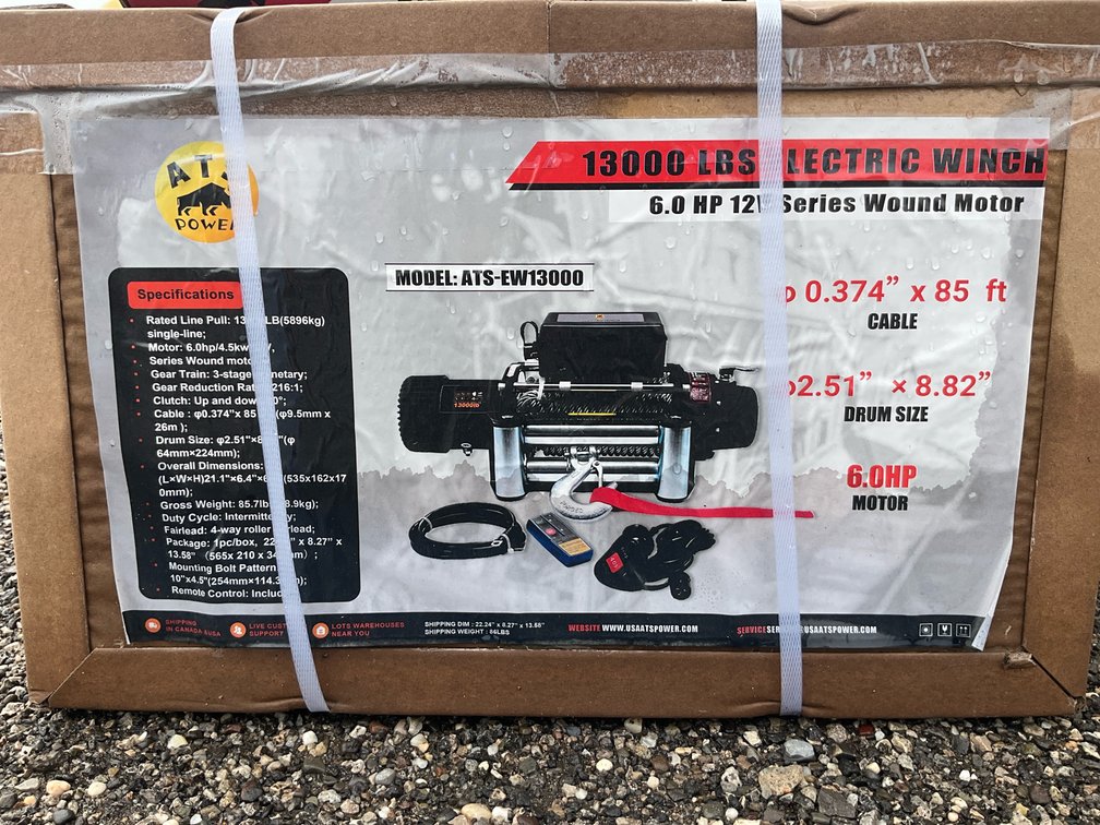 Unused ATS Power ATS-EW13000 Electric Winch - Middlefield, OH