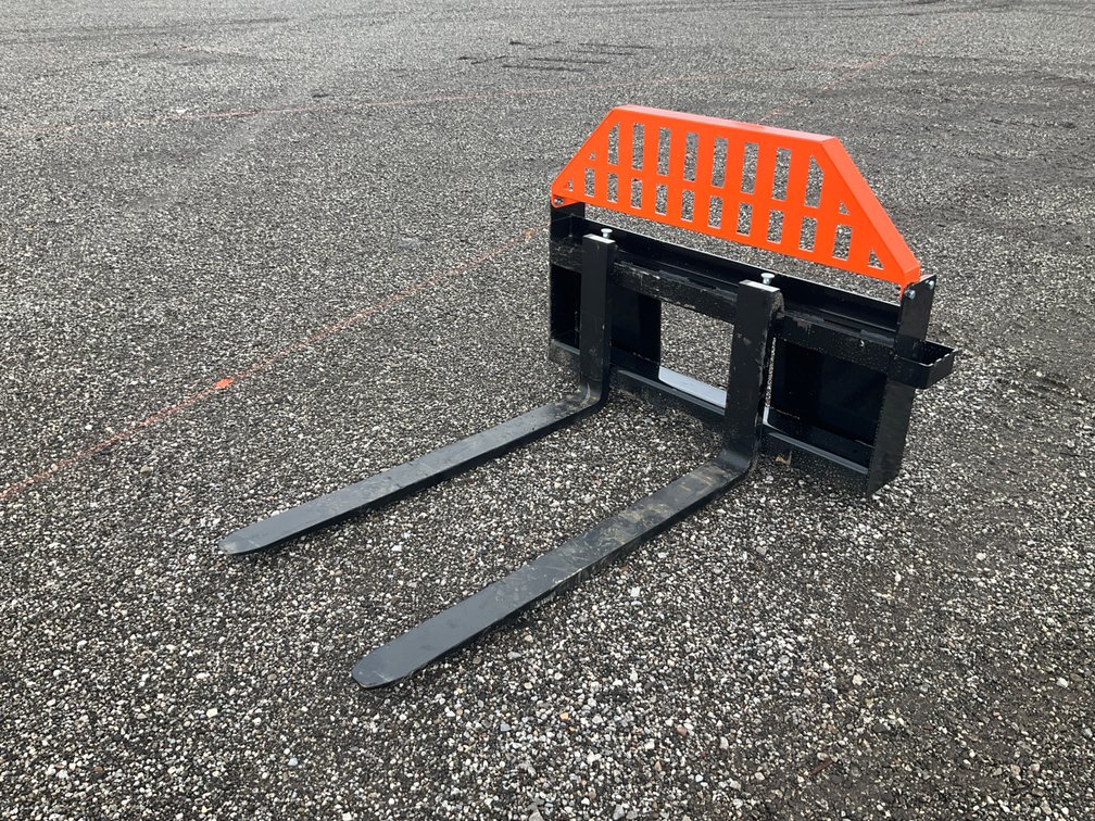 Unused Wolverine FK-11-48W Skid Steer Pallet Fork Attachment - Middlefield, OH