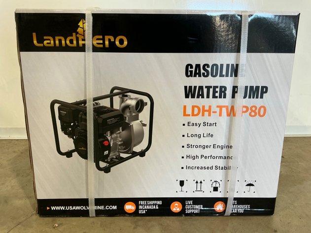 LDH-TWP80 Unused LandHero 3 Inch Semi-Trash Water Pump - Middlefield, OH