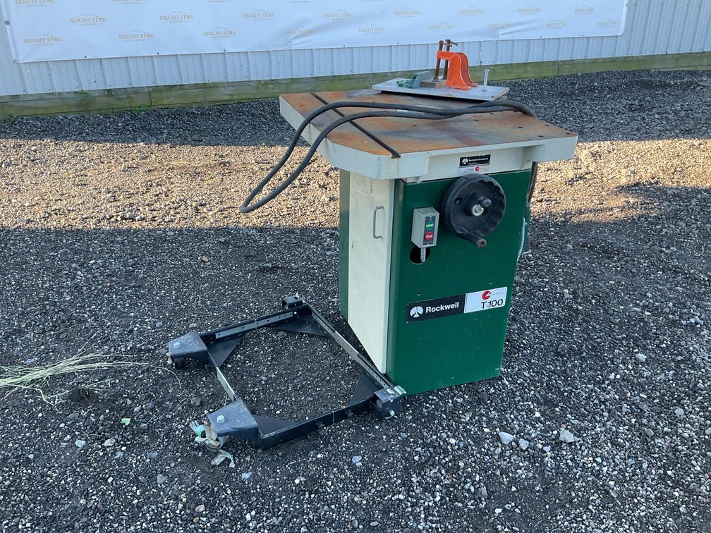 Rockwell T 100 Woodworking Shaper with Mobile Base