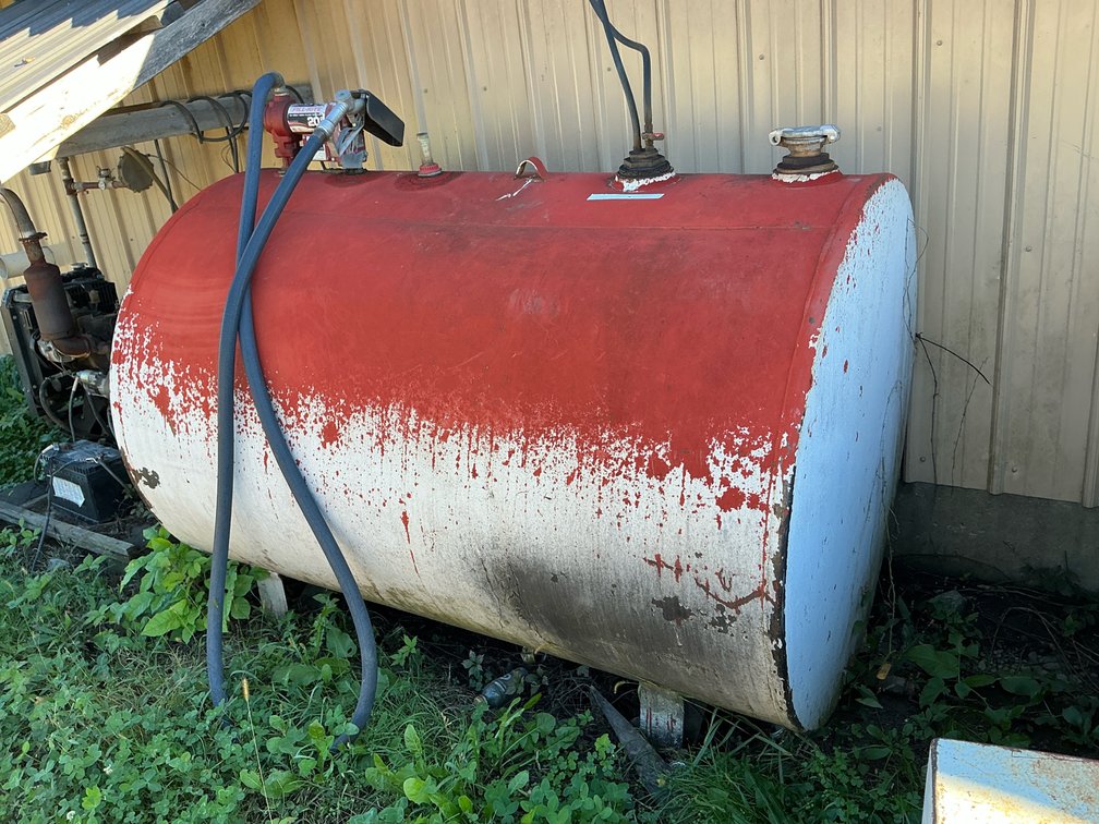 Fuel Storage Tank on Skids with Fill-Rite FR4200G 12V DC Fuel Transfer Pump