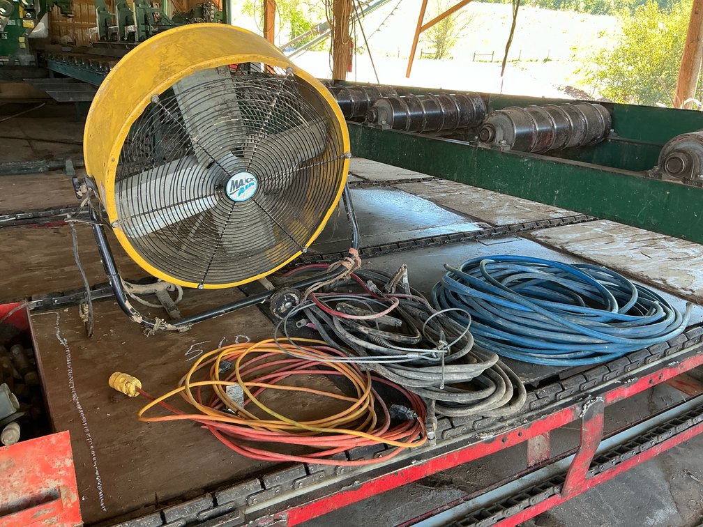 Industrial Drum Fan, Welding Cables, Extension Cords, Hose, and More