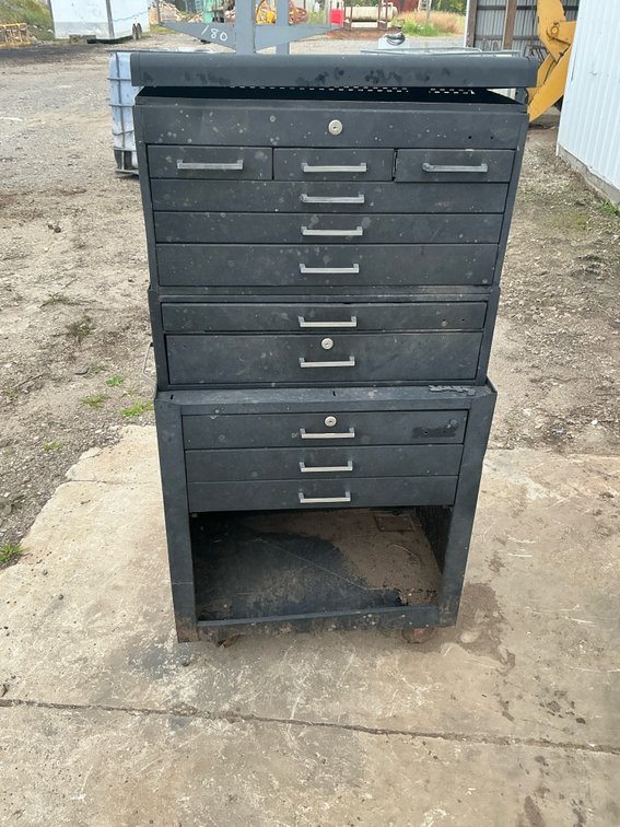 Rolling Metal Tool Chest Stack