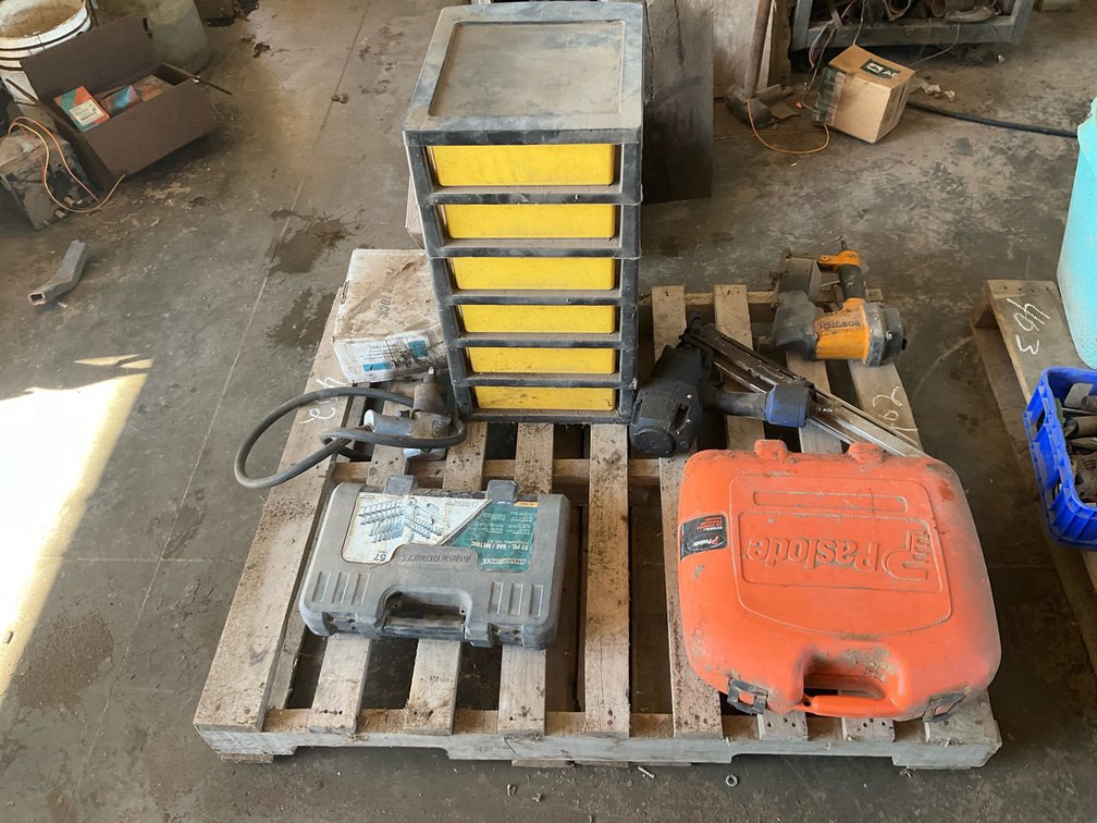 Pneumatic Nailers, Impact Wrench, Tool Cases, Parts Organizer, and More