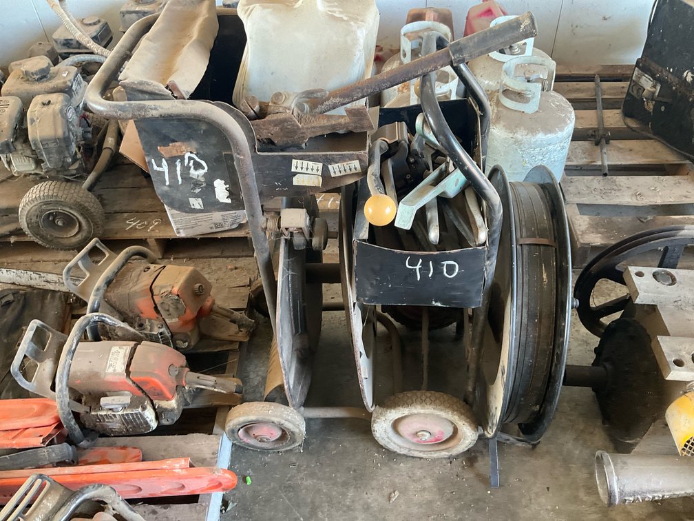 Steel Strapping Dispenser Cart with Banding Coil and Manual Strapping Tools