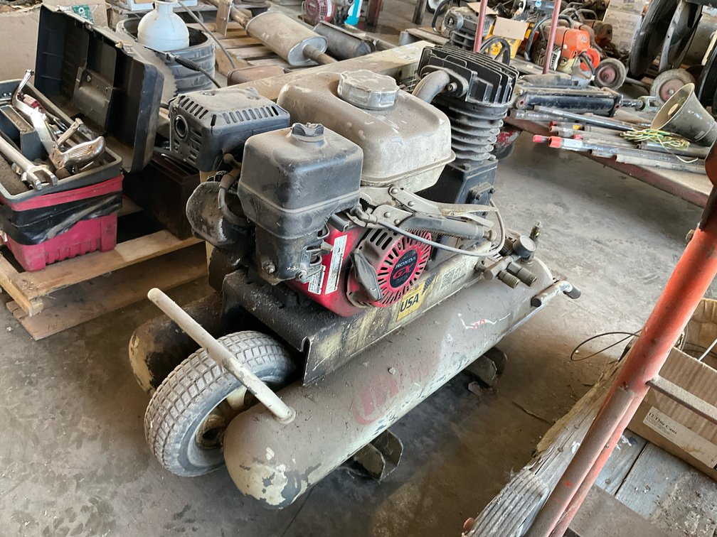 Ingersoll Rand Gas-Powered Wheelbarrow Air Compressor with Honda GX160 Engine