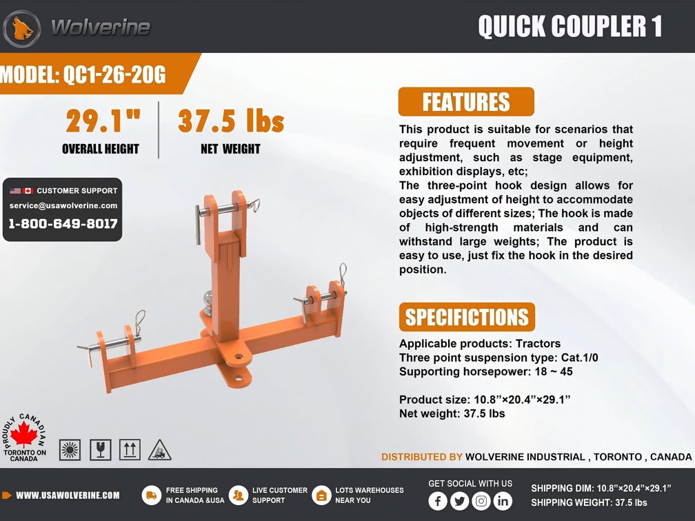 Unused Wolverine Quick Coupler 1 - Middlebury, Indiana