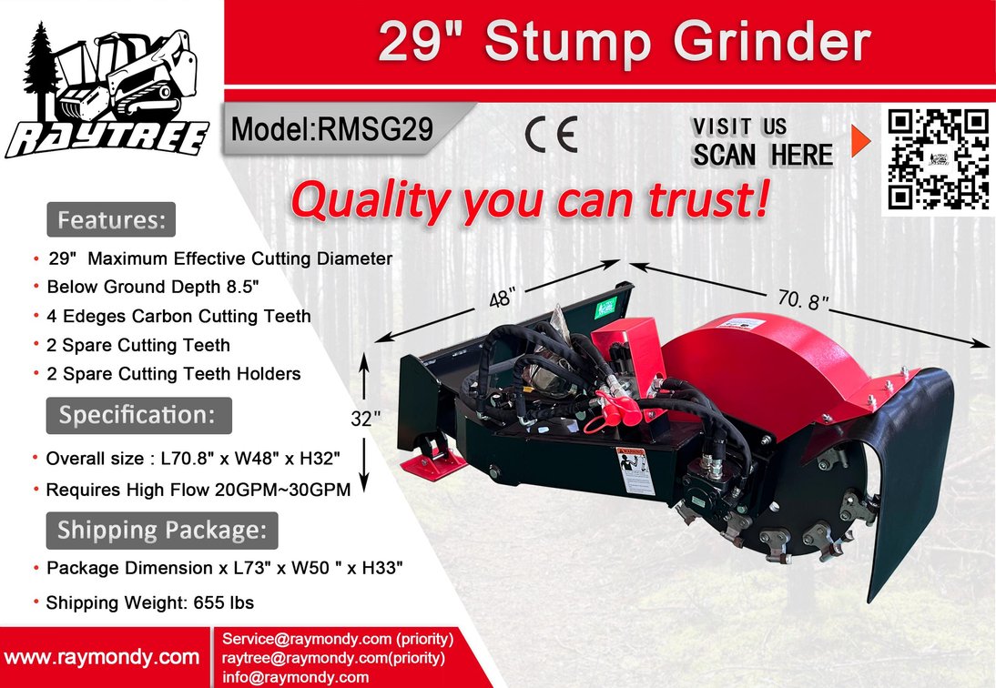 Unused 2025 Raytree 29" Stump Grinder - Middlebury, Indiana