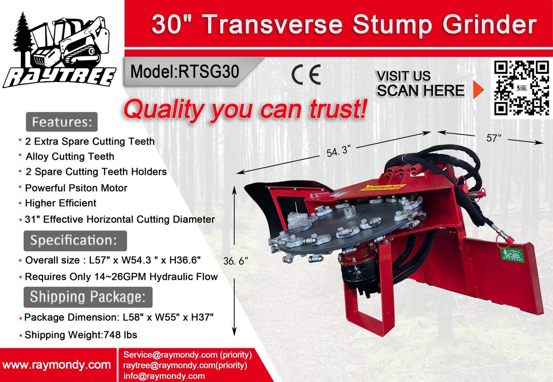 Unused 2025 Raytree 30" Traverse Stump Grinder - Middlebury, Indiana