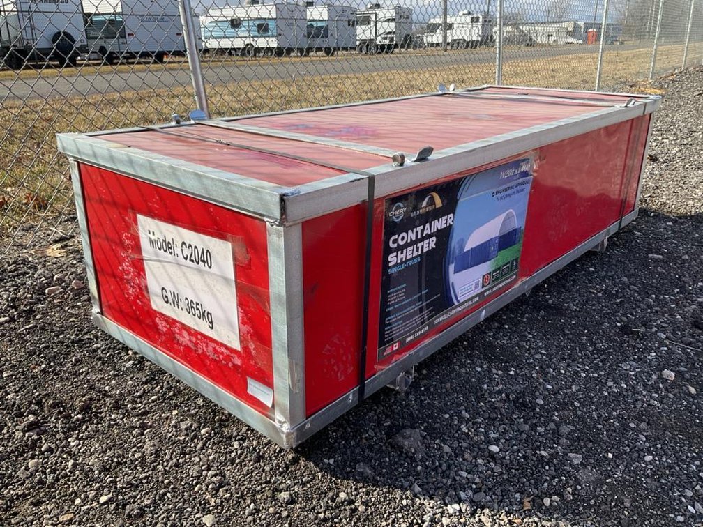 Unused Gold Mountain 20' x 40' PE Dome Container Shelter - Middlebury, Indiana
