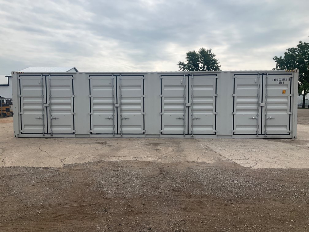 Unused 40' High Cube Four-Side-Door Shipping Container - Middlebury, Indiana