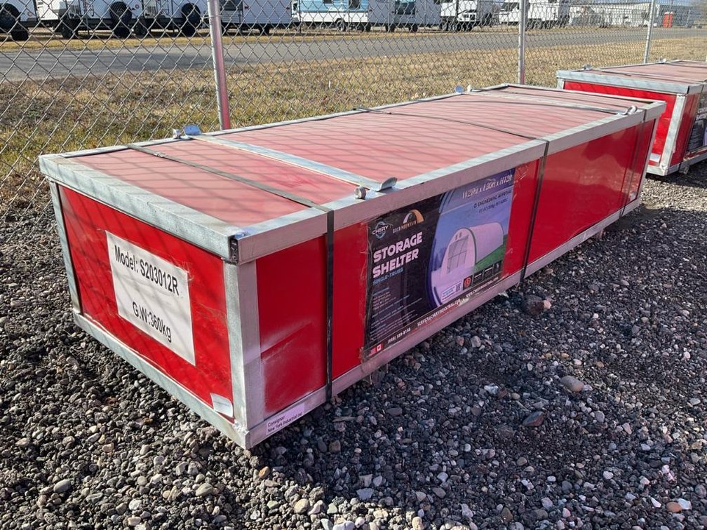 Unused Golden Mountain 20' x 30' x 12' PE Dome Storage Shelter - Middlebury, Indiana