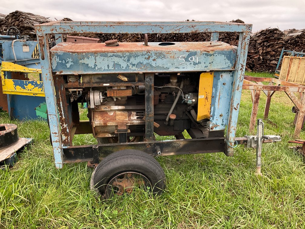 Miller Diesel Engine-Driven Welder Generator on Trailer
