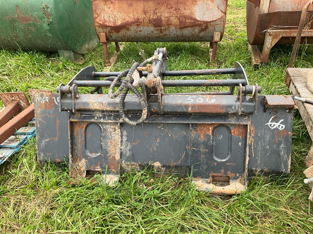 Skid Steer Grapple Bucket Attachment