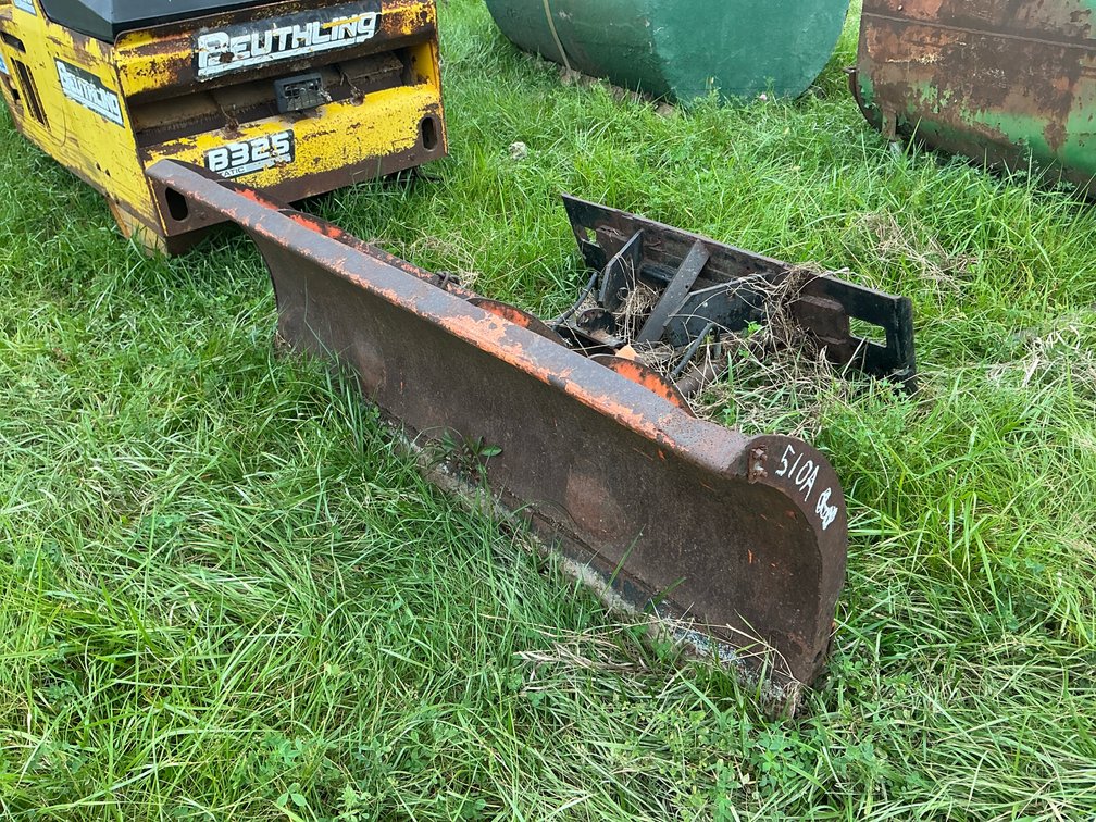 Skid Steer 74'' Snow Plow Blade Attachment