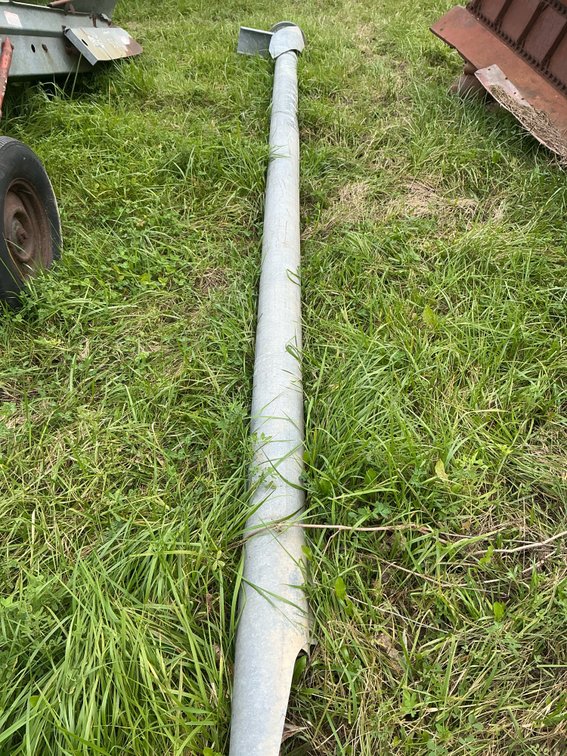 Galvanized Metal Auger Tube with Flighting