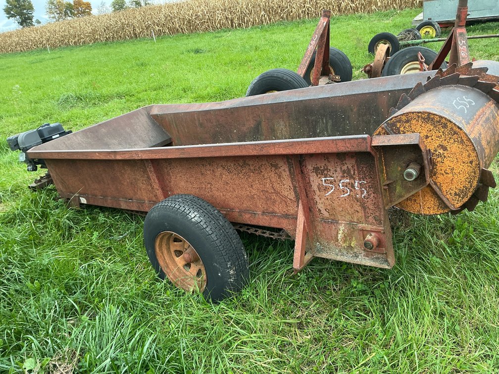 Pull-Behind Spreader Cart with Gas Engine