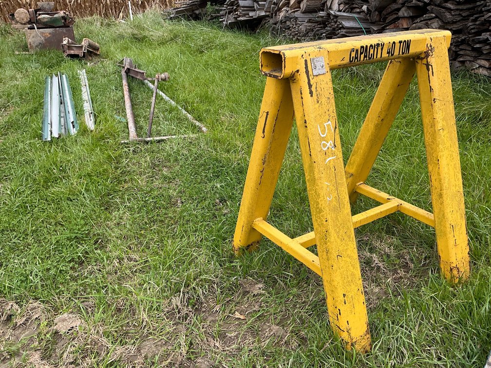 40-Ton Steel Support Stand, Jib Boom Pole Assembly
