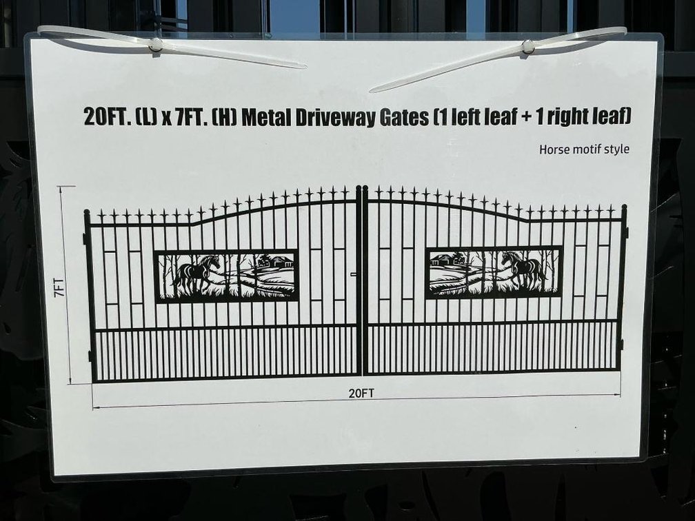 20 Ft. Bi-parting Driveway Gates - Middlebury, IN