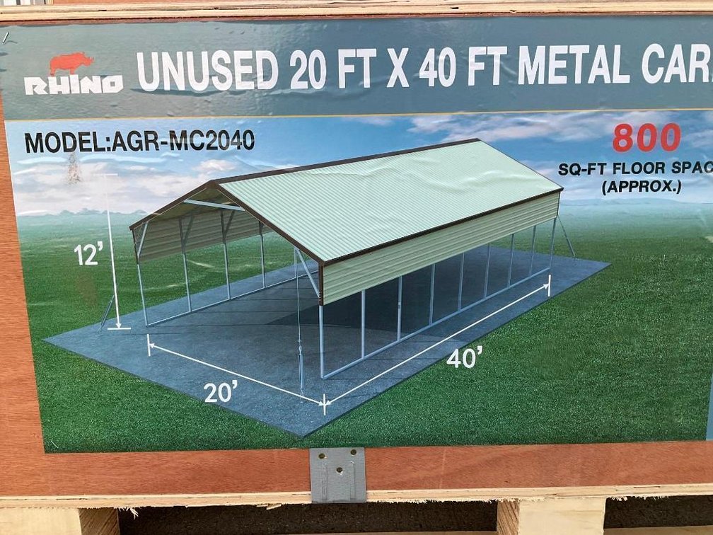 New 20' x 40' Steel Carport - Middlebury, IN