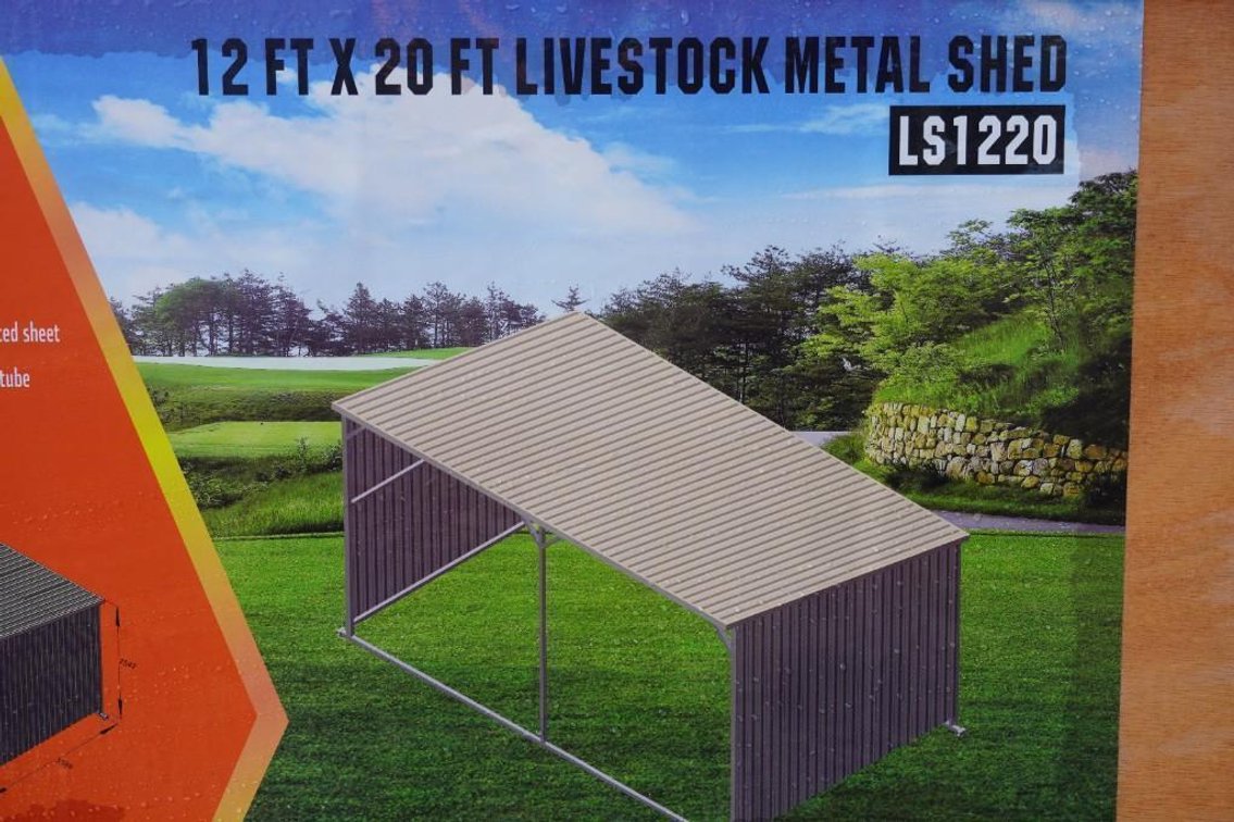 New 12' x 20' Livestock Metal Shed - Middlebury, IN