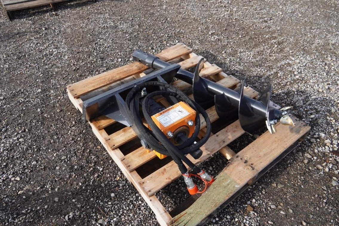 Unused Wolverine MAD-12-12D Mini Skid Steer Auger Drive and Bit Attachment - Middlefield, OH