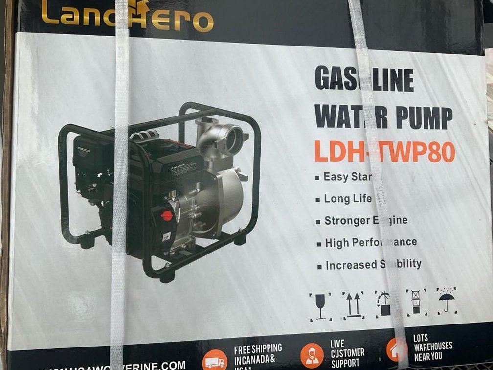 Unused Landhero LDH-TWP80 3 Inch Semi-Trash Water Pump - Middlefield, OH