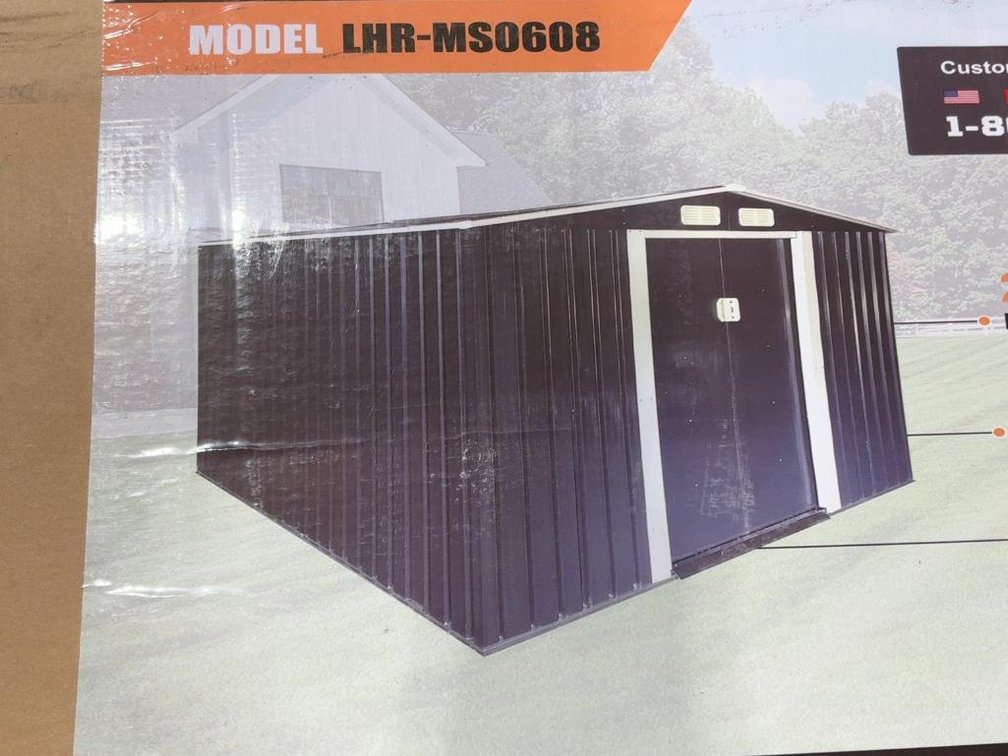 Unused 2025 Landhonor 6' x 8' Galvanized Apex Roof Metal Shed - Middlefield, OH