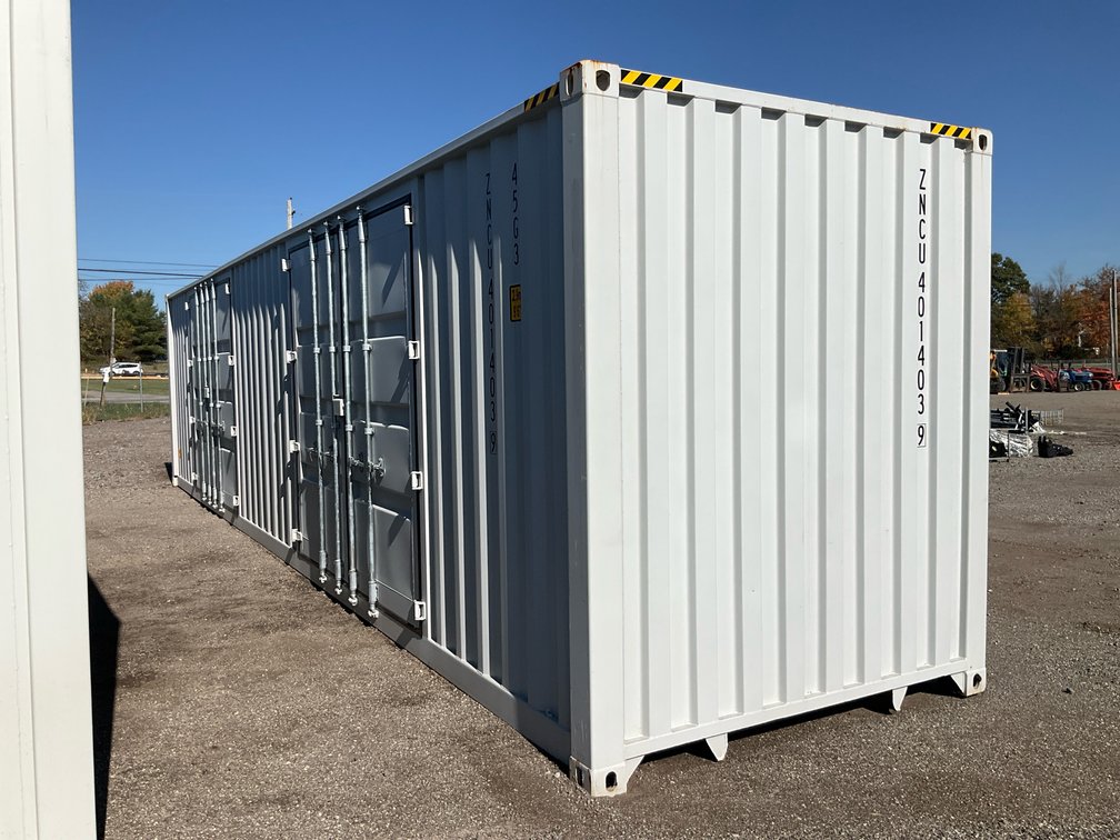 One Trip 40' High Cube 3-Door Shipping Container ZNCU4014039 - Middlefield, OH