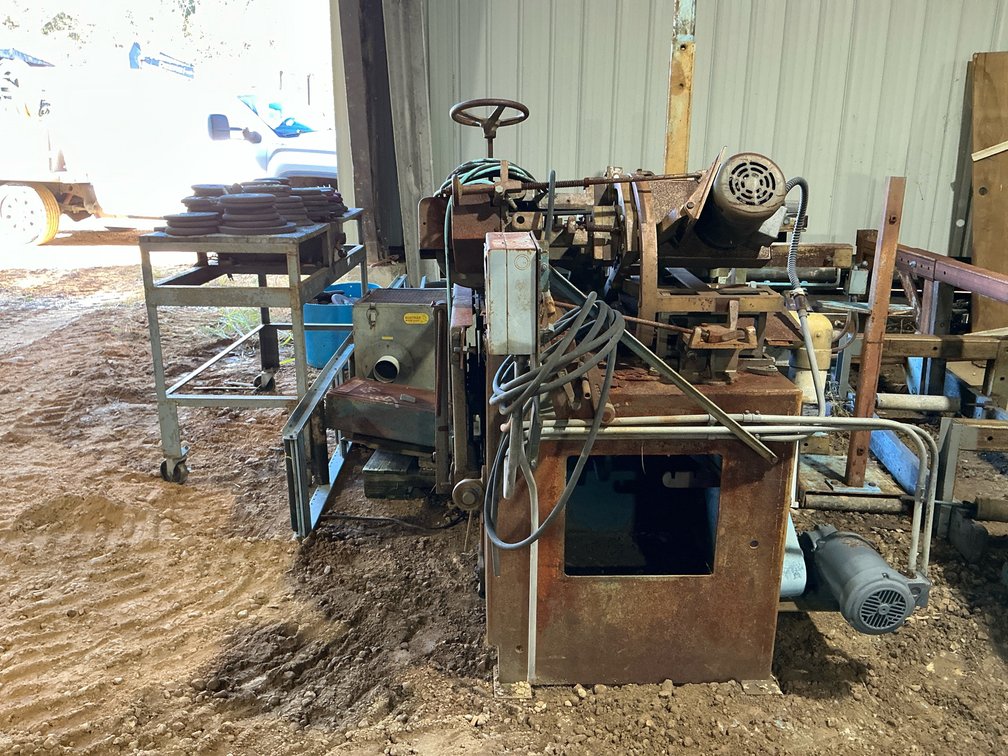 Armstrong #4 RH Band Saw Sharpener and support Equipment