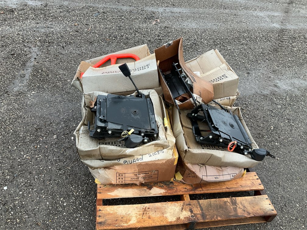 Backhoe Seat Swivel Assemblies, Grille Guide, and More