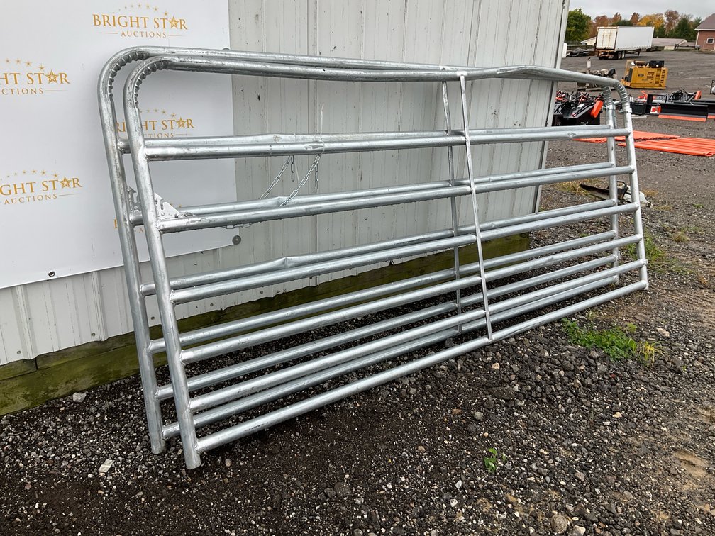 (2) Galvanized Tubular Steel Livestock Gates