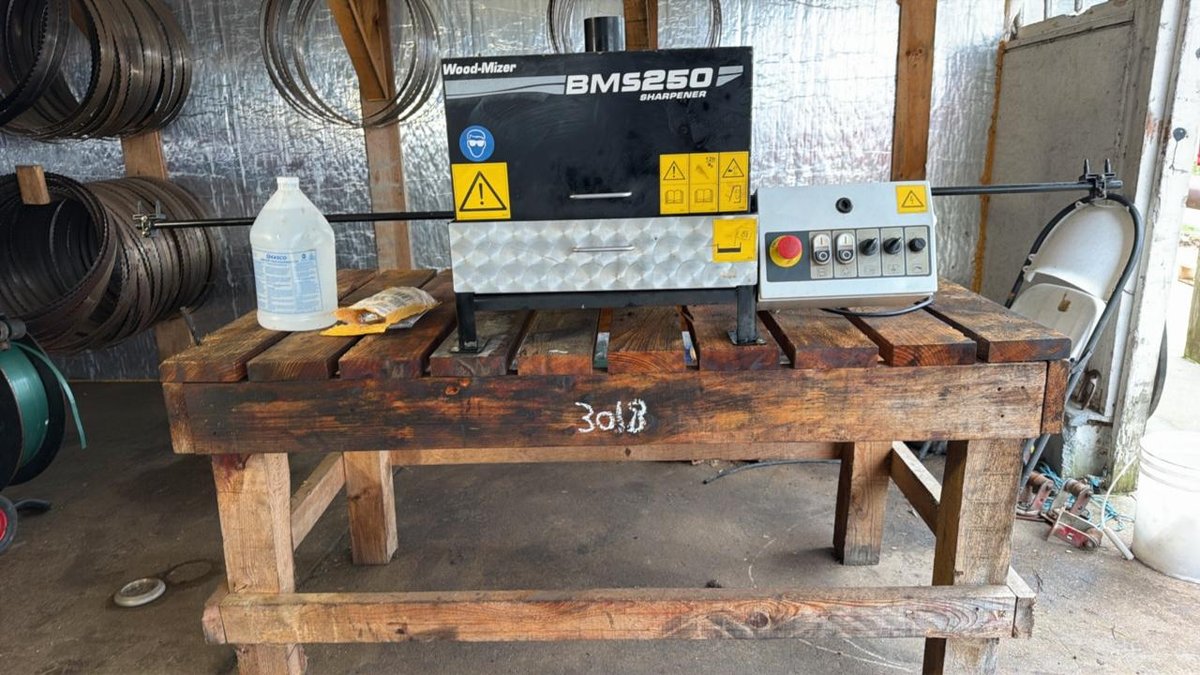 Woodmizer BMS250 Electric Sharpener  - Tru Cut Hardwoods, Tustin, MI