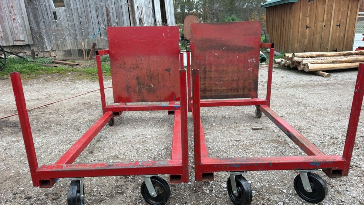2 Lumber Carts  - Tru Cut Hardwoods, Tustin, MI