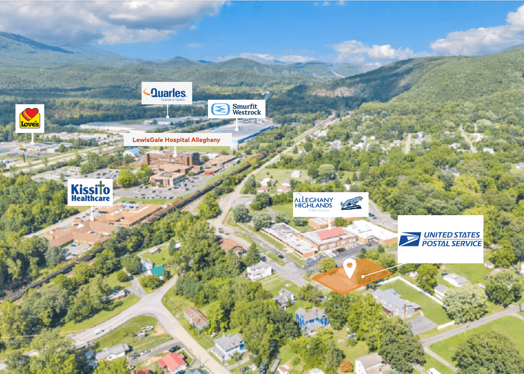Absolute Real Estate Auction | 103-105 Old Church Rd, Low Moor, VA (Post Office Building)