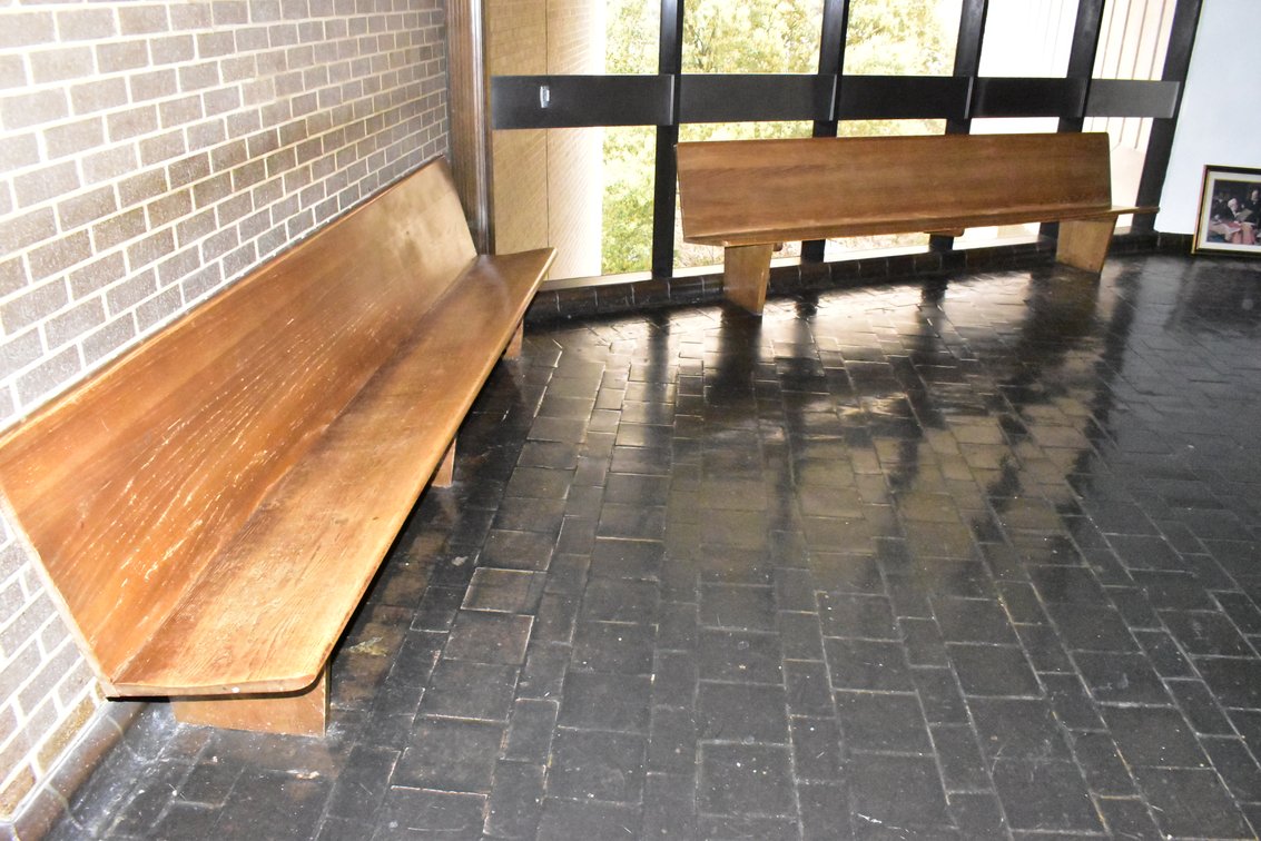 Pair Wooden Benches