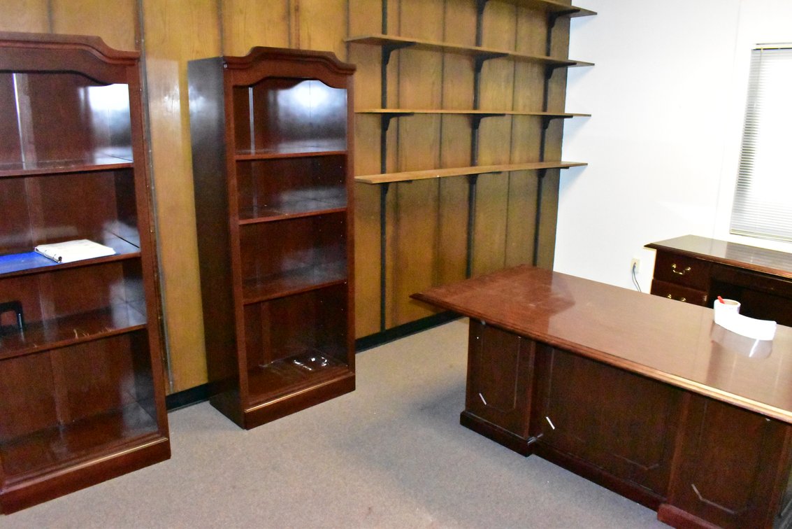 Desks, Display Cabinets, Shelving